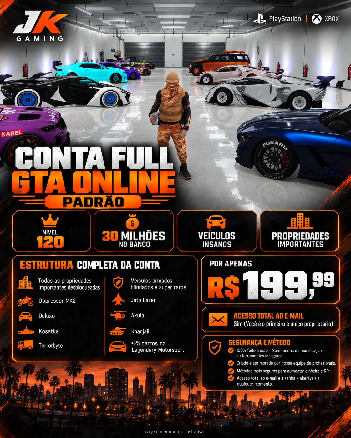 Conta Full GTA V R$ 199,99